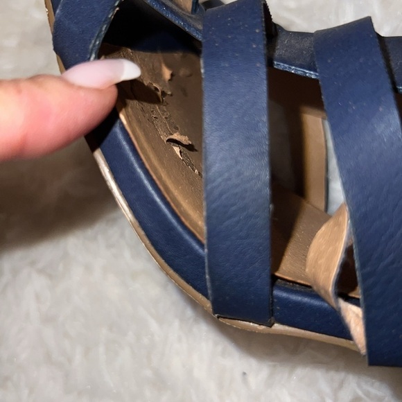 Blue ankle strap candles - size 8 - Picture 7 of 10